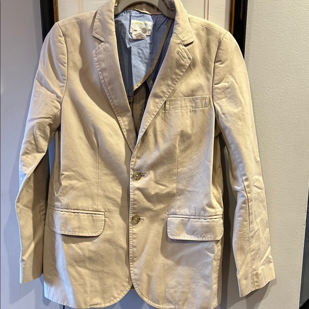 J. Crew Crewcuts Classic Tan Blazer. Size 12. 100% cotton